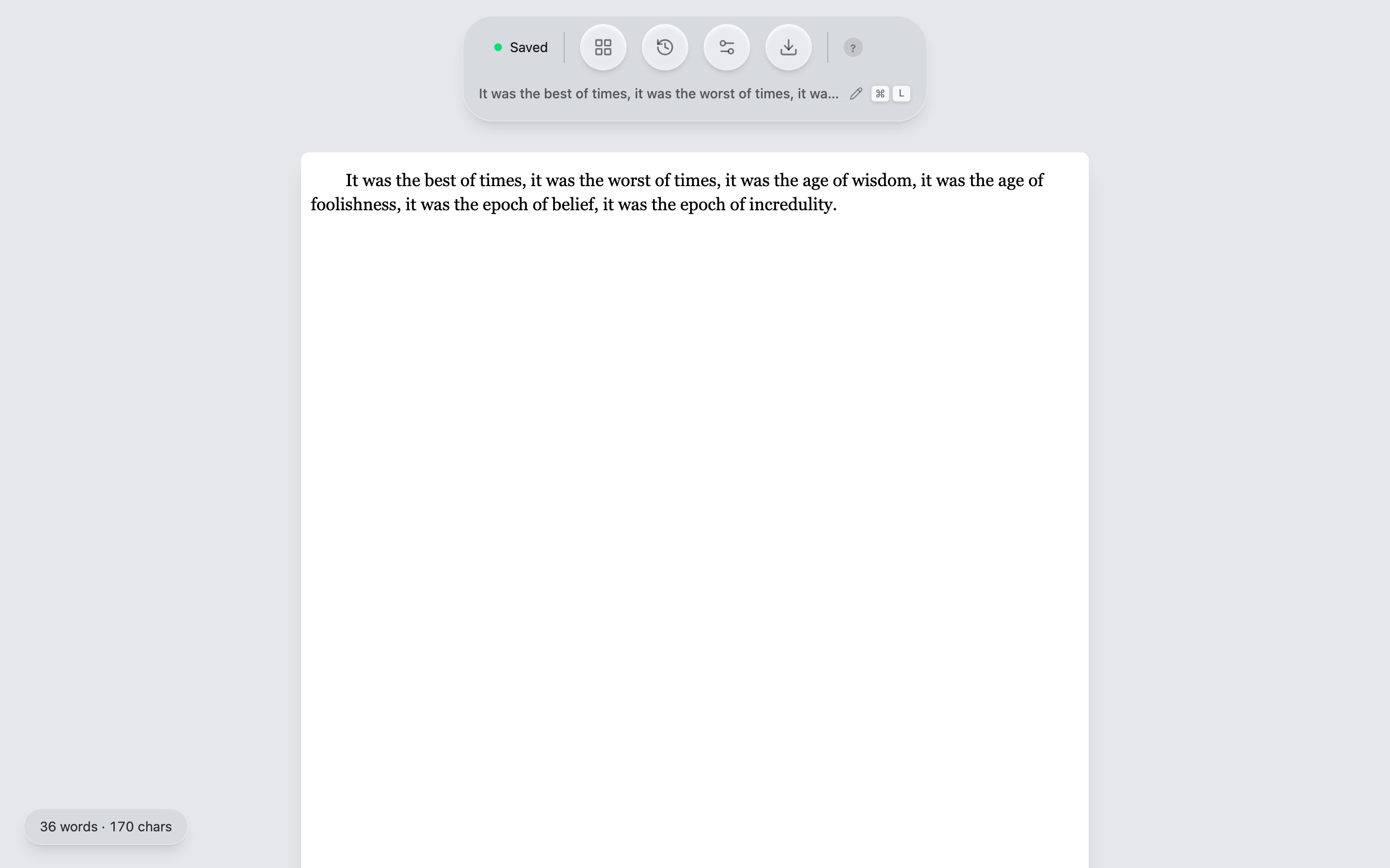 The Quillium editor — a clean, focused writing environment